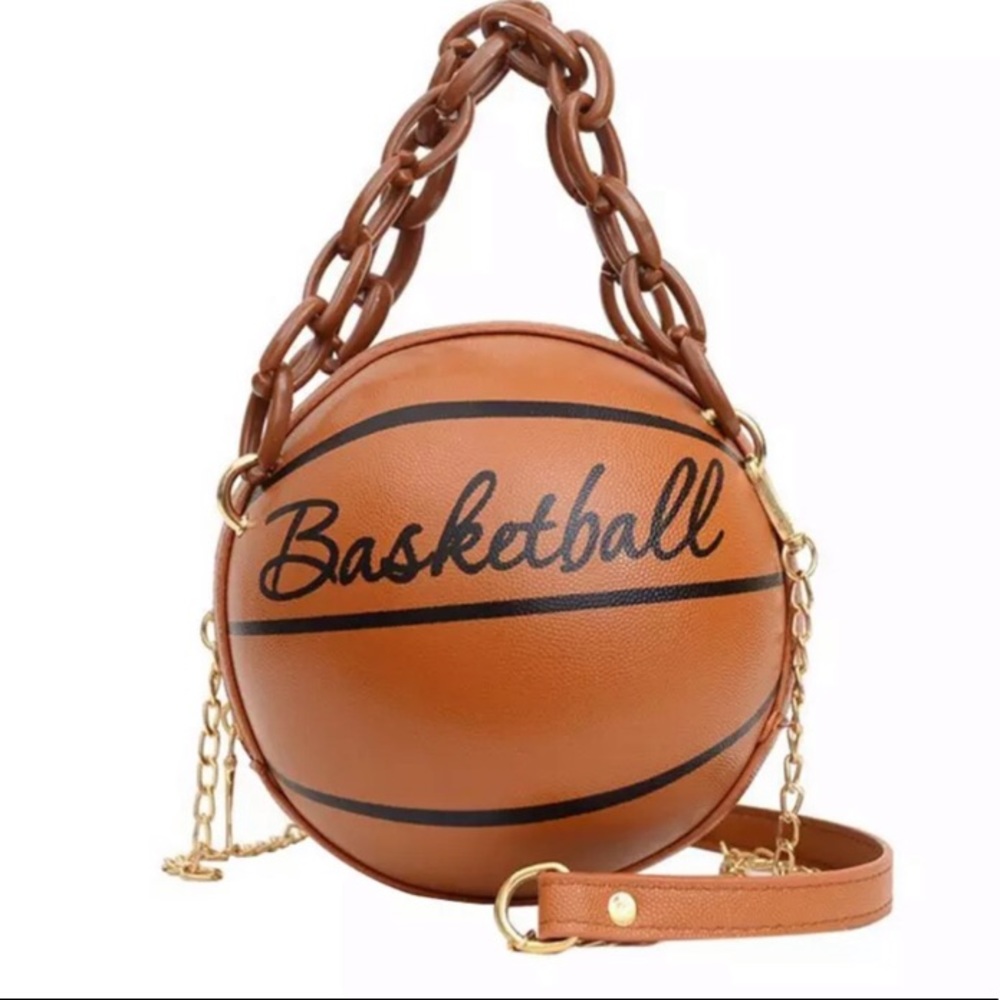 ATL HOUSE WIVES CHIC’ Basketball Shaped Chain bag - Picture 2 of 3